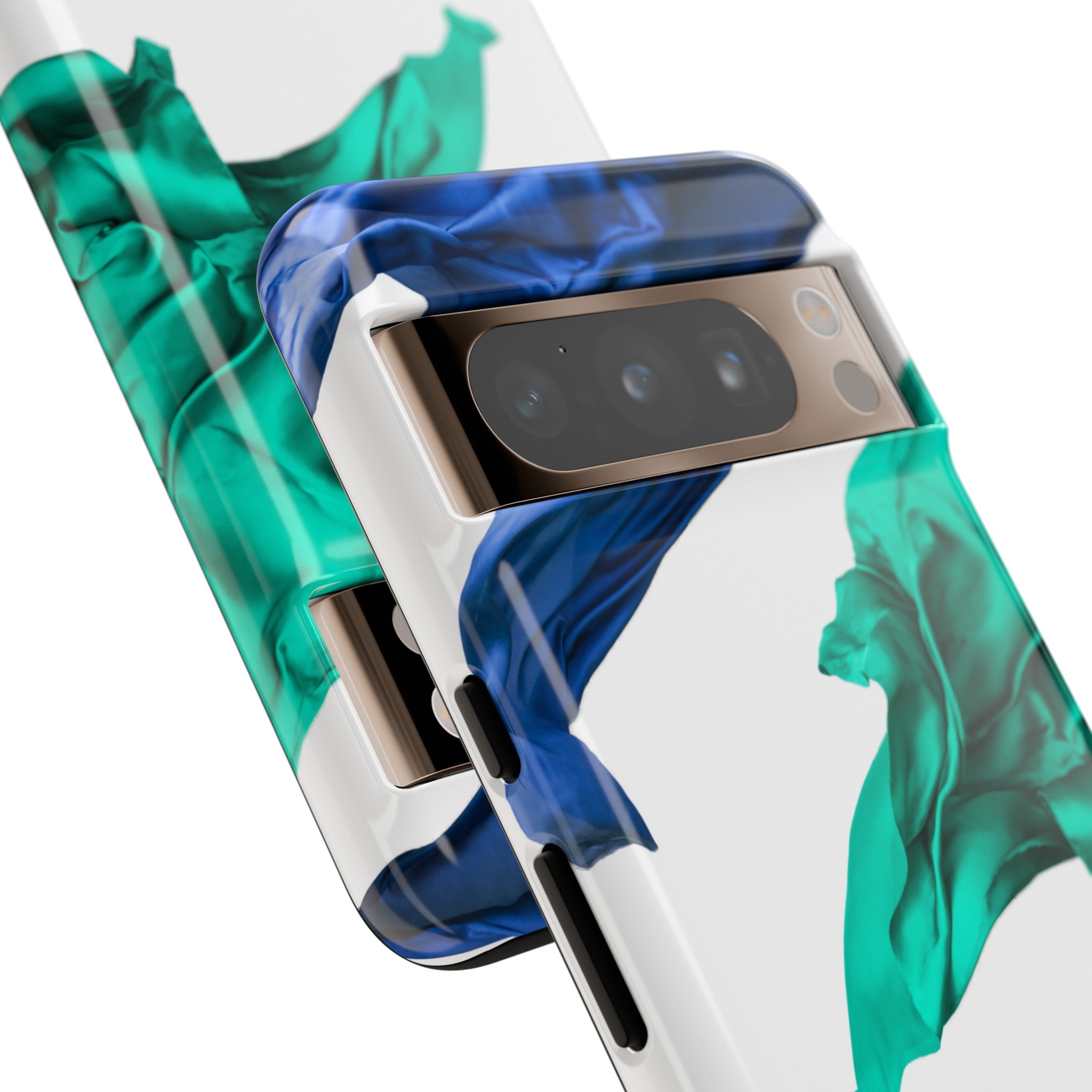 Blue Velvet Fabric - Protective Phone Case