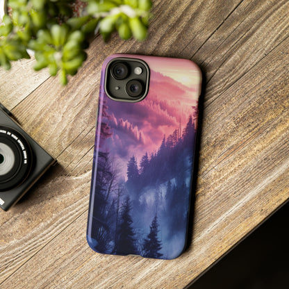 Forest Mountain Pastel Dream - Protective Phone Case