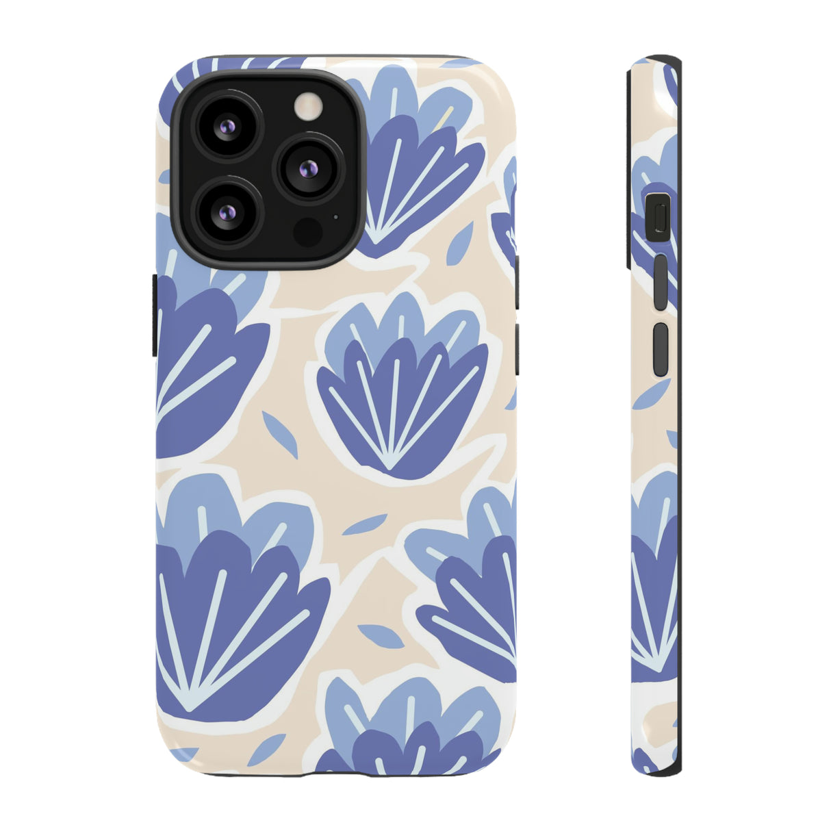 Light Blue Happy Flower - Protective Phone Case