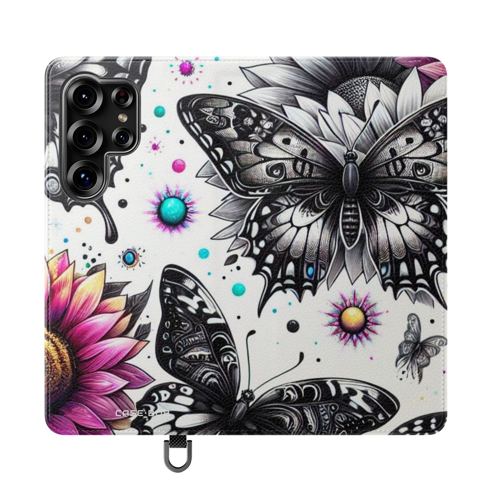 Monochrome Flutter - Samsung S25 Ultra Case - Wallet