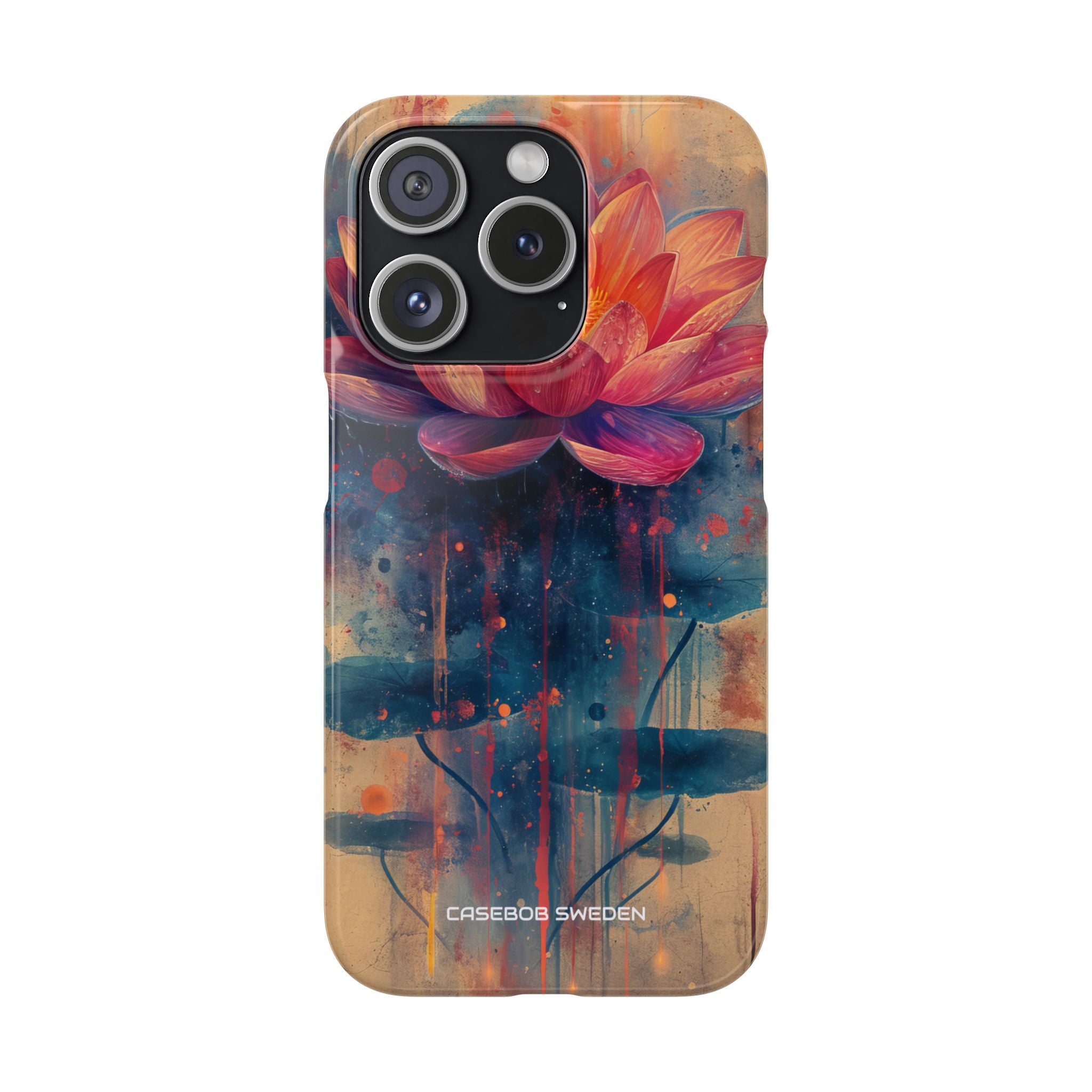 Lotus Blossom Art - Slim iPhone 15 Phone Case