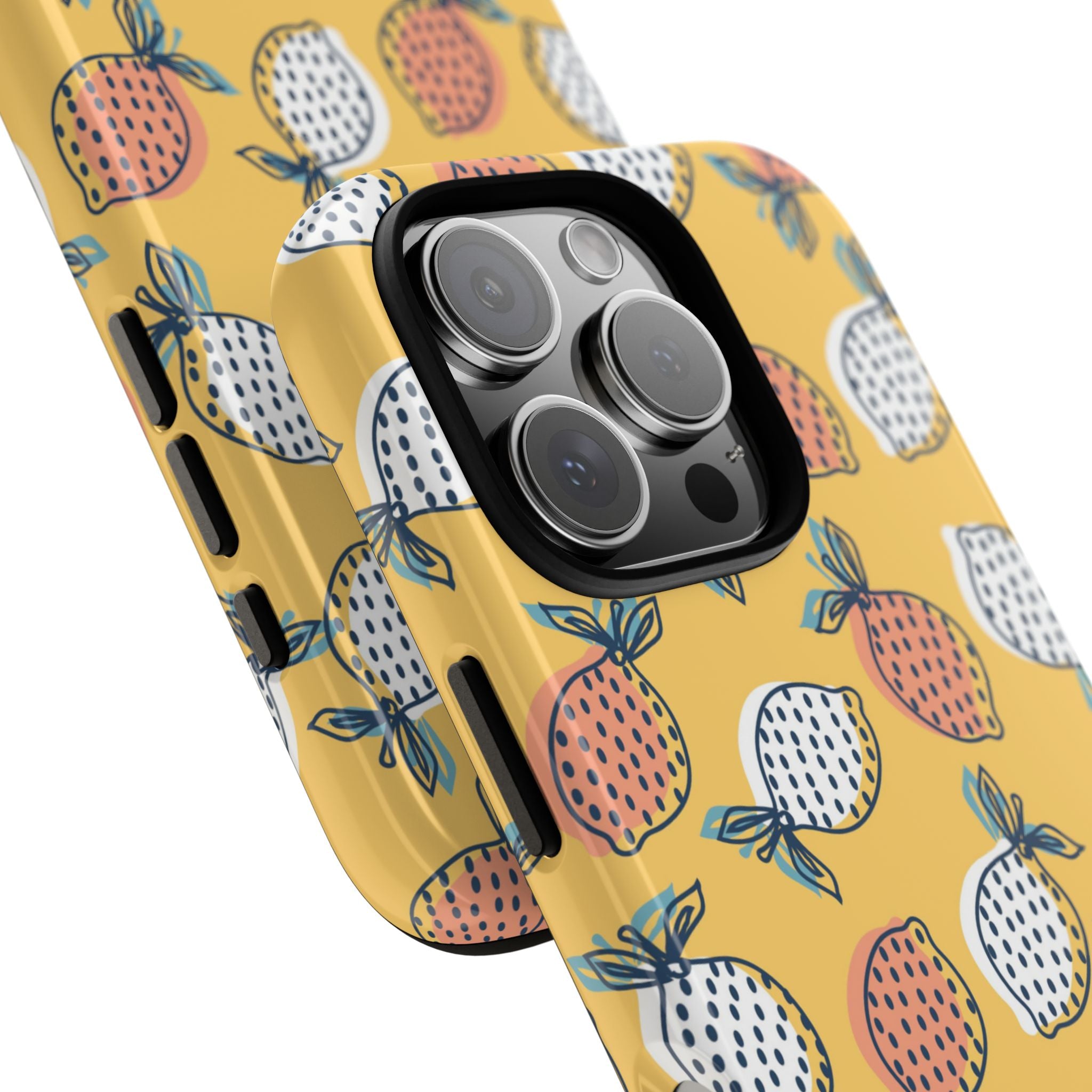 Lemons Dance Playfully - iPhone Case