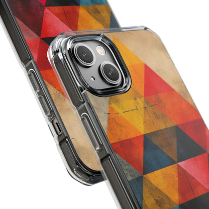 Geometric Energy - Clear Impact iPhone 14 Phone Case