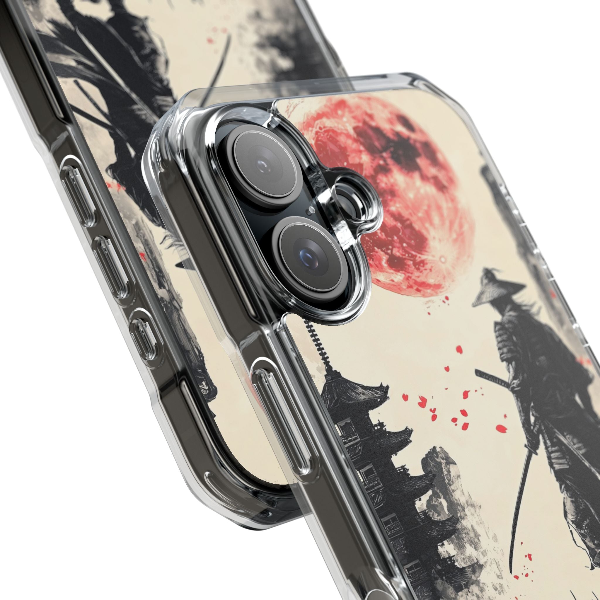 Samurai Gazes Moonward iPhone Case - Impact