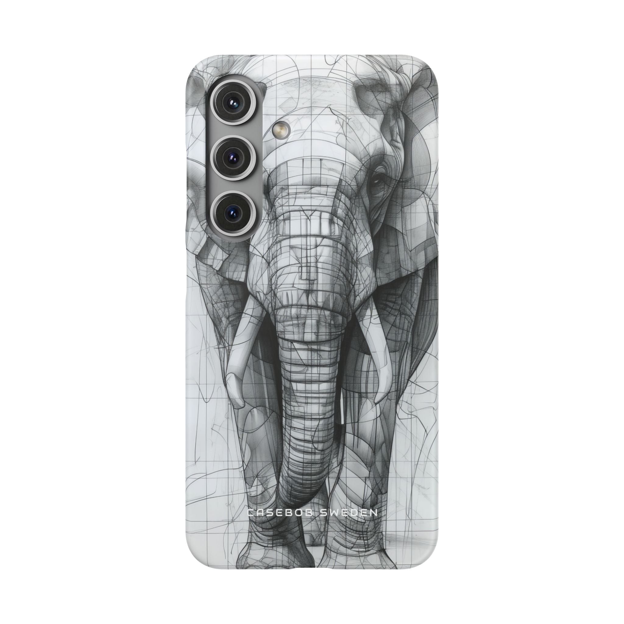 Elephant Line Geometry Samsung S24 - Slim Phone Case