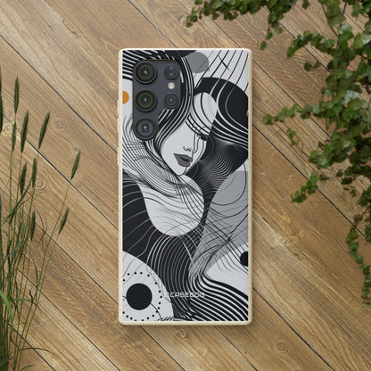 Fluid Noir Rhythm | Biodegradable Phone Case