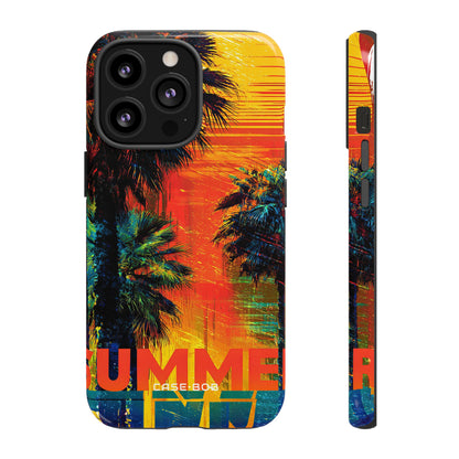Tropical Sunburst iPhone 13 Pro Case - Tough