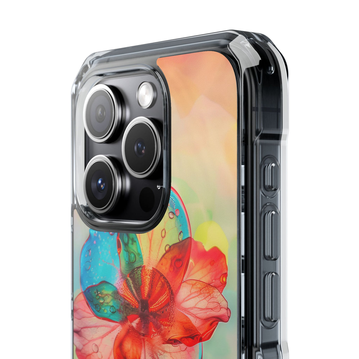 Dreamy Liquid Bloom - Phone Case for iPhone (Clear Impact - Magnetic)