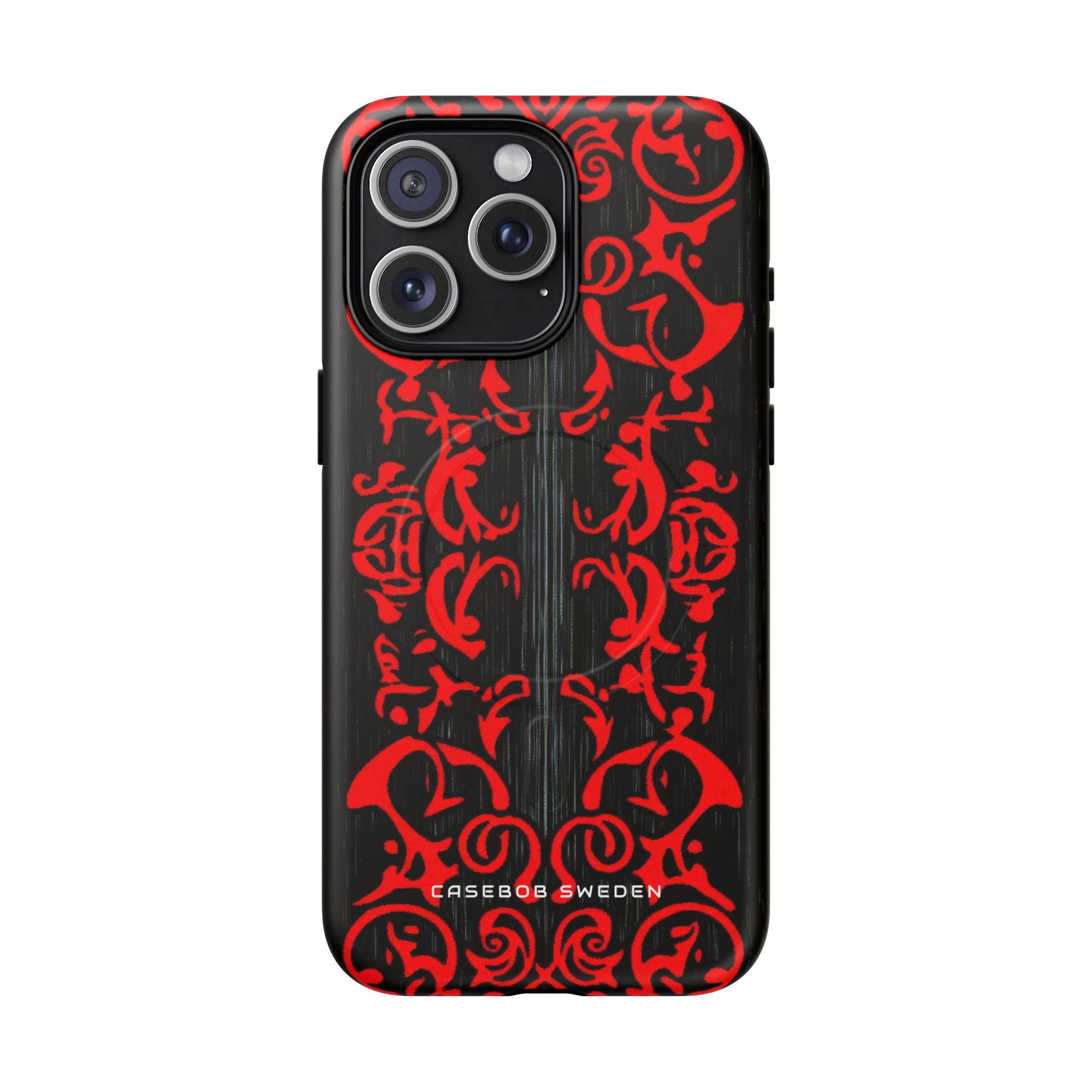 Gothic Crimson Symmetry iPhone 15 | Tough+ Phone Case