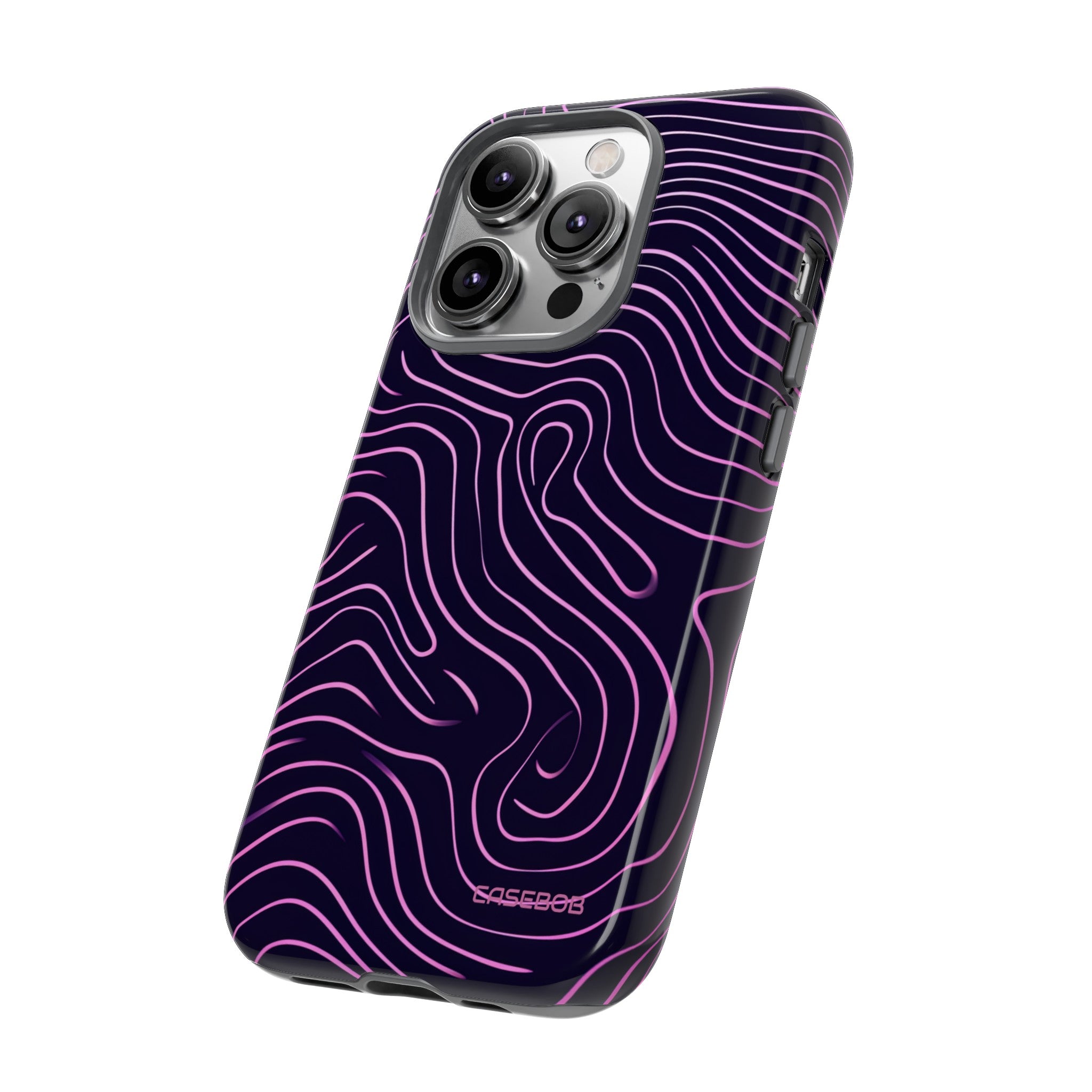 Purple Line Minimalism - Protective Phone Case