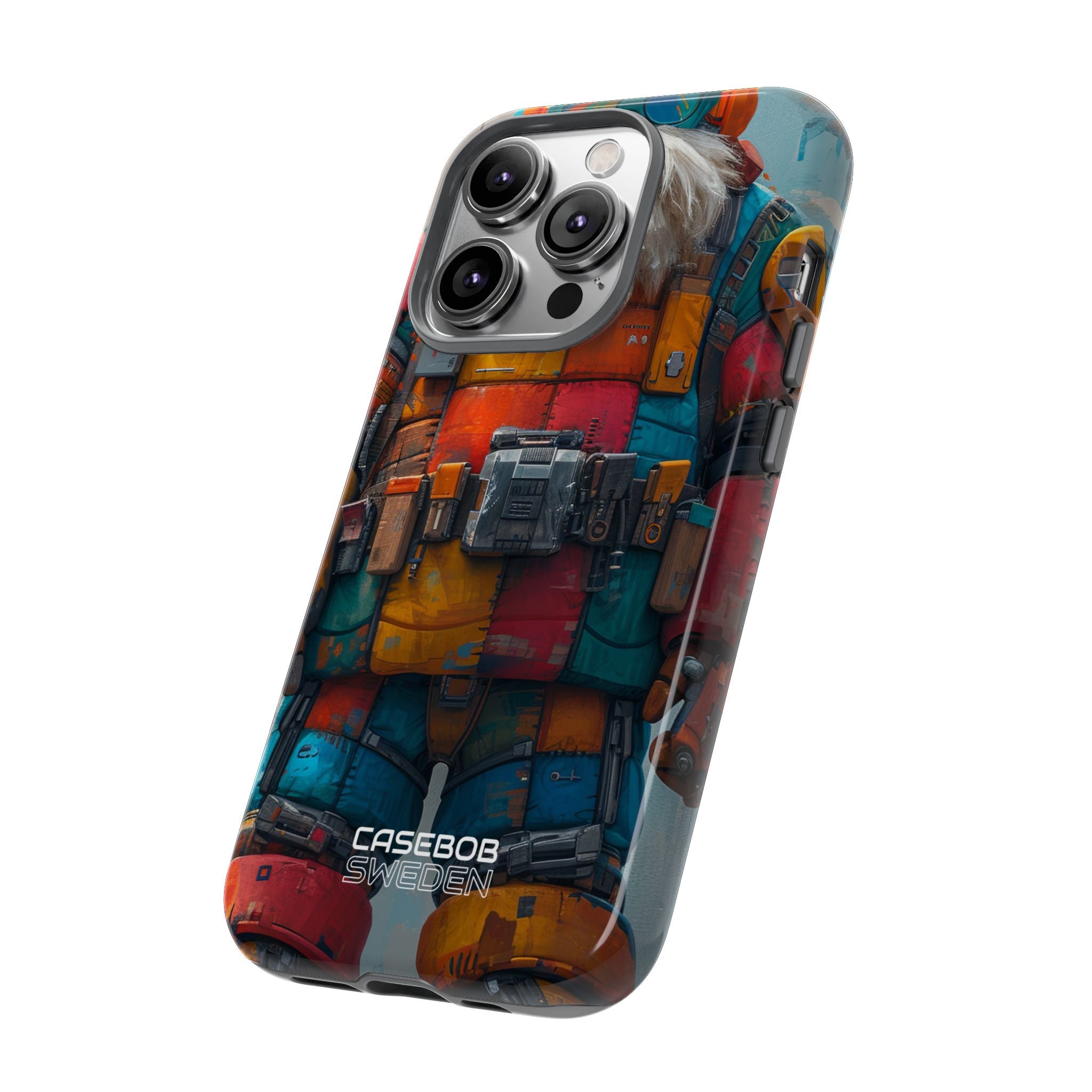 Whimsical Robot Wanderer iPhone 14 - Tough