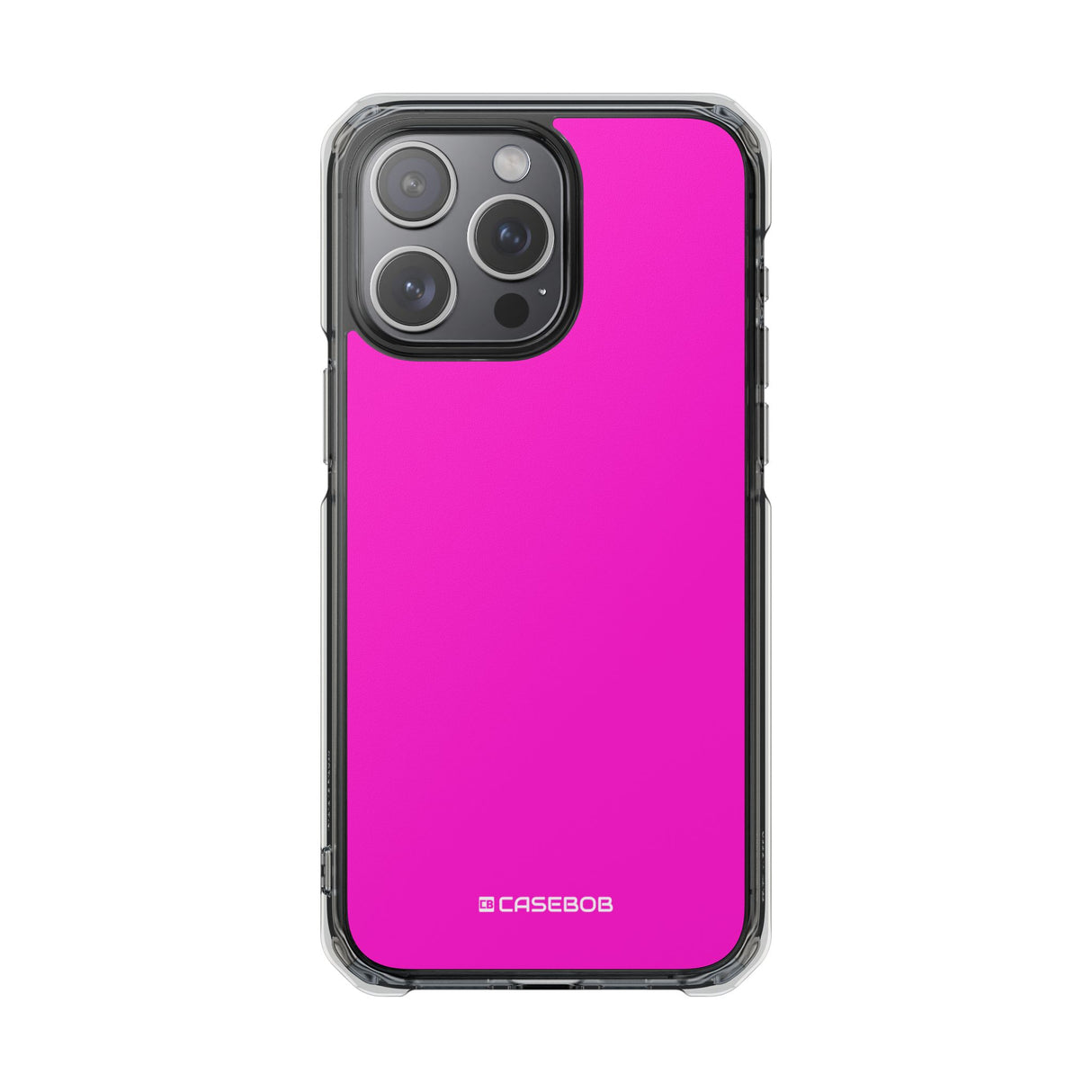 Hot Magenta | Handyhülle für iPhone (Clear Impact Case - Magnetisch)