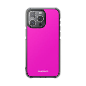 Hot Magenta | Phone Case for iPhone (Clear Impact Case - Magnetic)