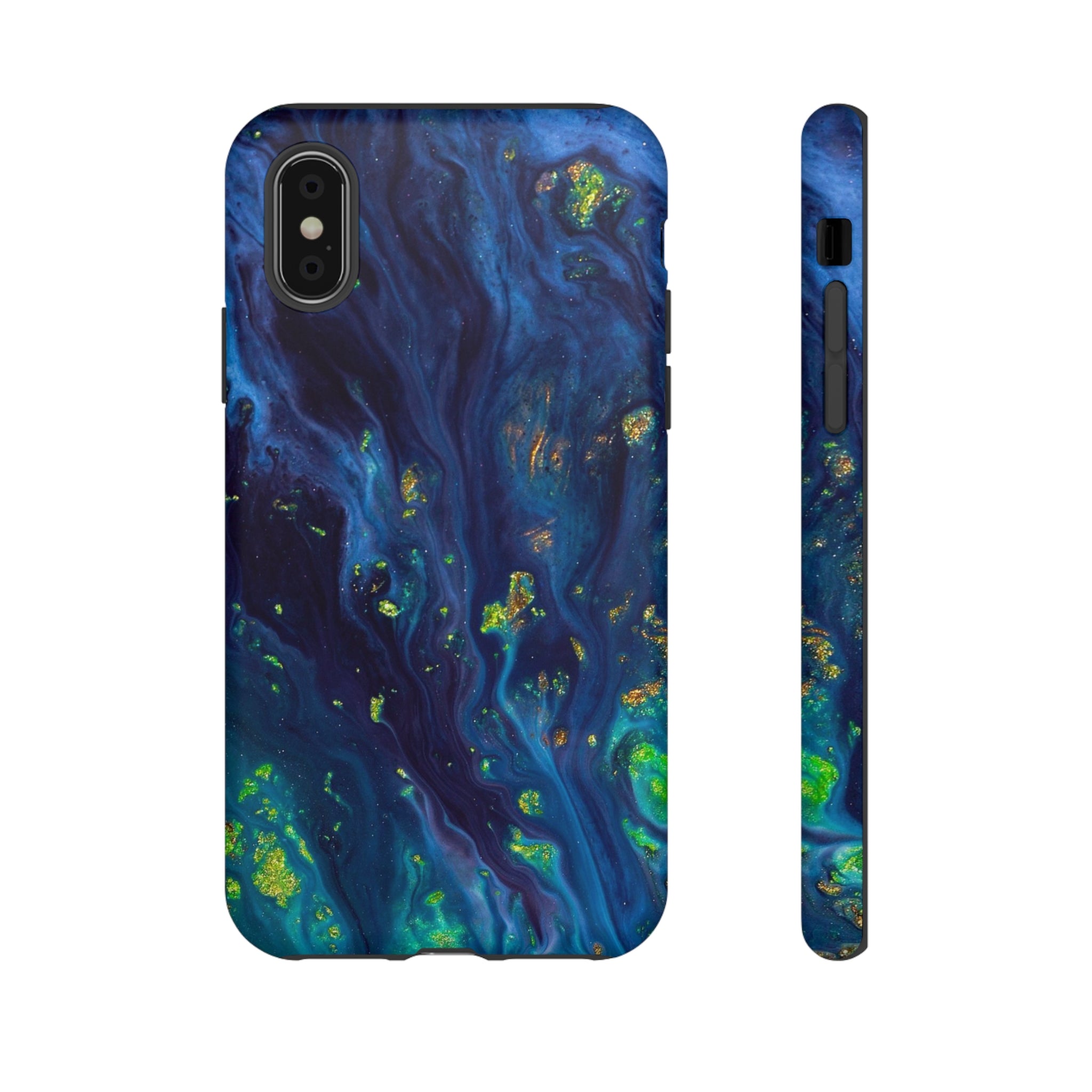 Green Opal Ink Art iPhone Case (Protective) iPhone XS Matte Phone Case