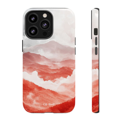 Mountain Flames Rise - iPhone Case