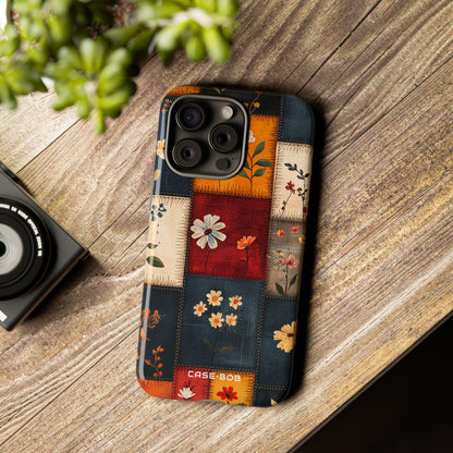 Patchwork Blooms iPhone 15 Pro Max Case - Tough