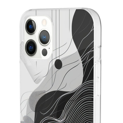 Monochrome Elegance | Flexible Phone Case for iPhone