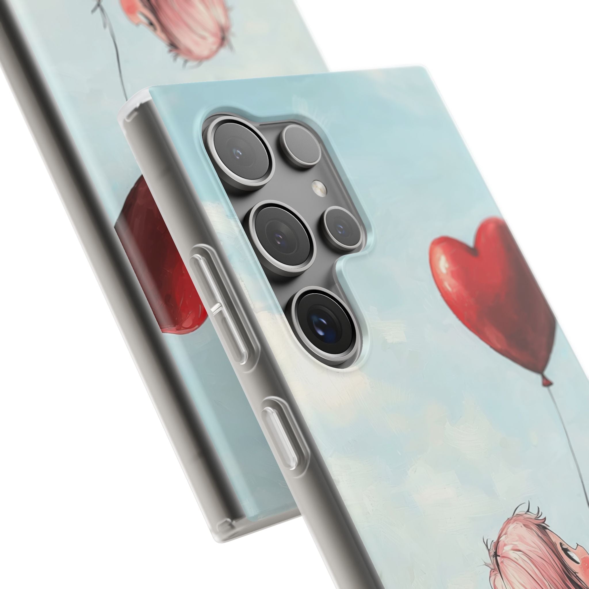 Heart Balloon Glow Samsung S24 Ultra Case - Soft