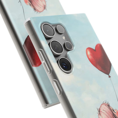 Heart Balloon Glow Samsung S24 Ultra Case - Soft