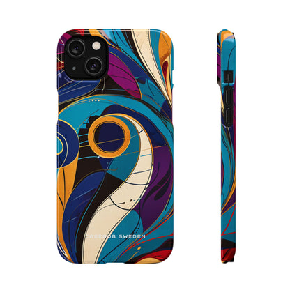 Vintage Vortex Harmony iPhone 14 - Slim Phone Case