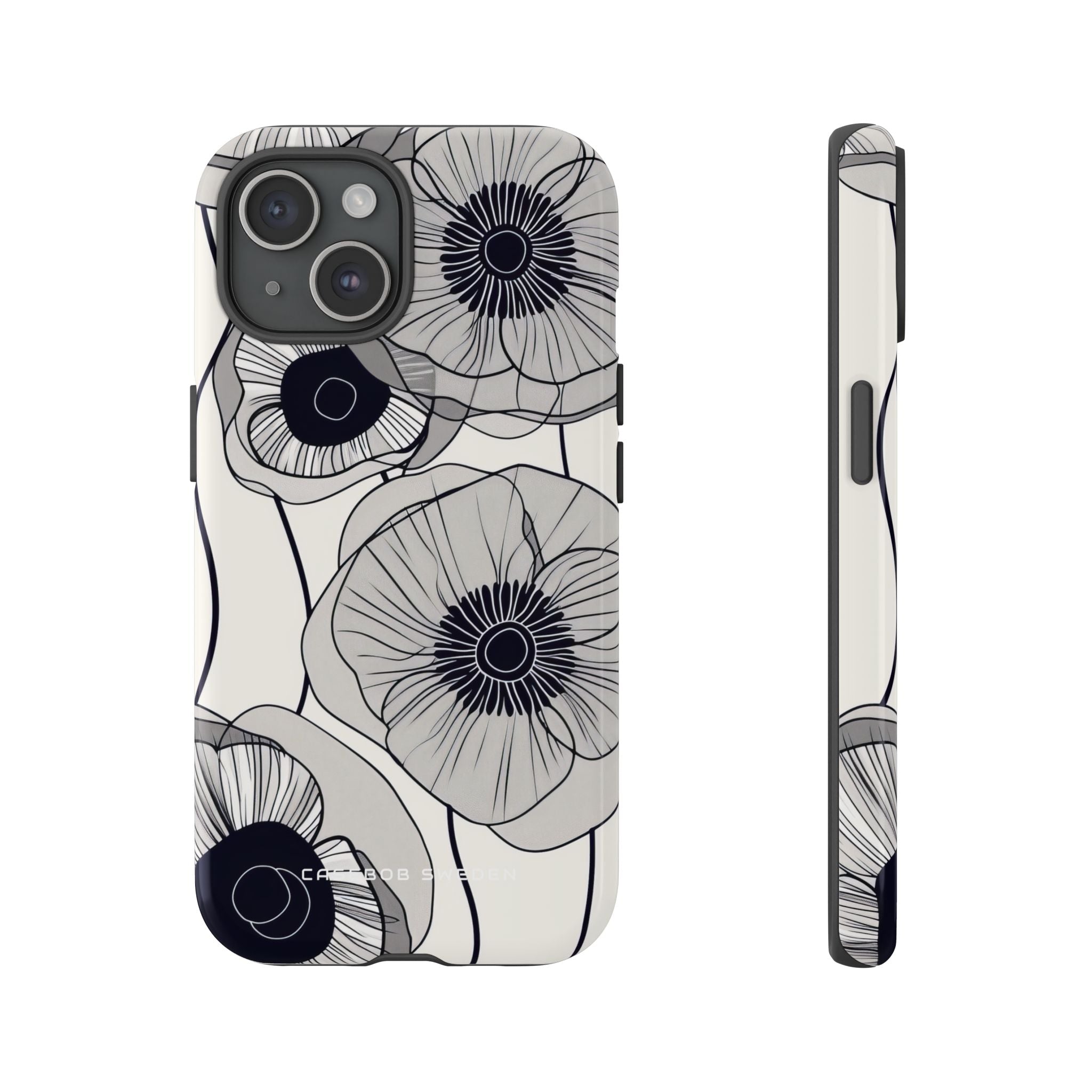 Modern Minimalist Flowers iPhone 15 - Tough Phone Case