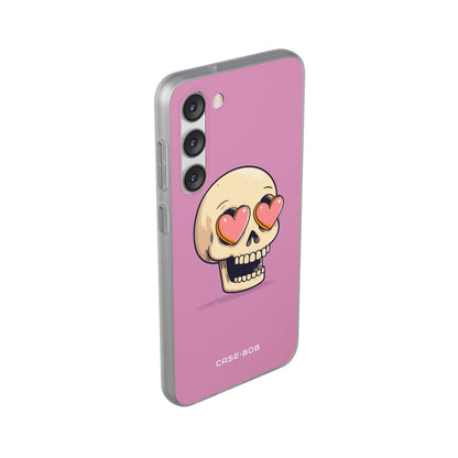 Heart Eyed Skull Samsung S23 Plus Case - Soft