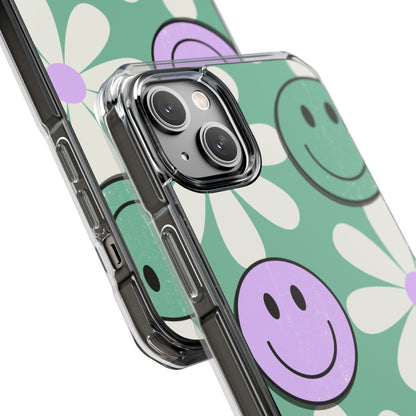 Smiley Daisy Glow iPhone 14 Plus Case - Impact