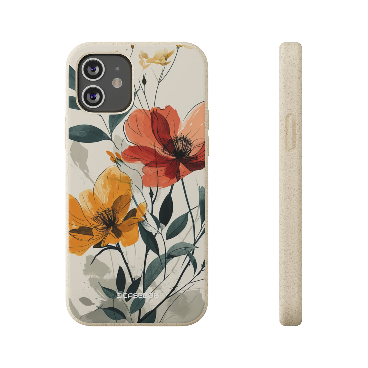 Serene Floral Harmony | Biodegradable Phone Case