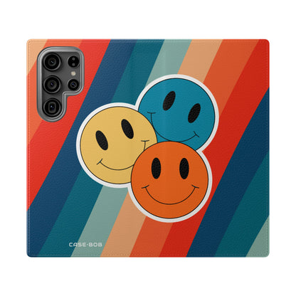 Smiley Trio Radiance - Samsung S23 Ultra Case - Wallet