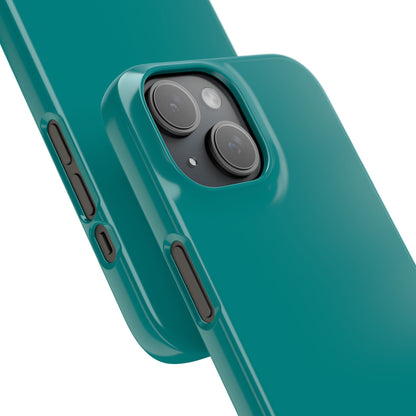 Dark Cyan iPhone 15 - Slim Phone Case