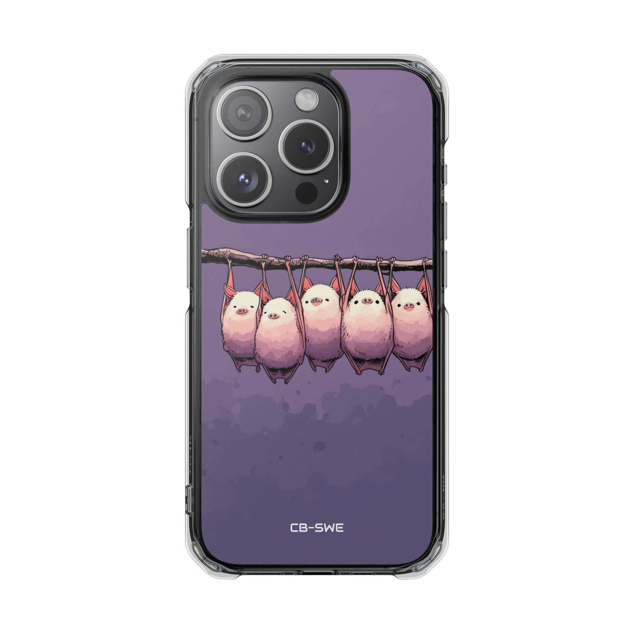 Bats Hang Playfully iPhone Case - Impact