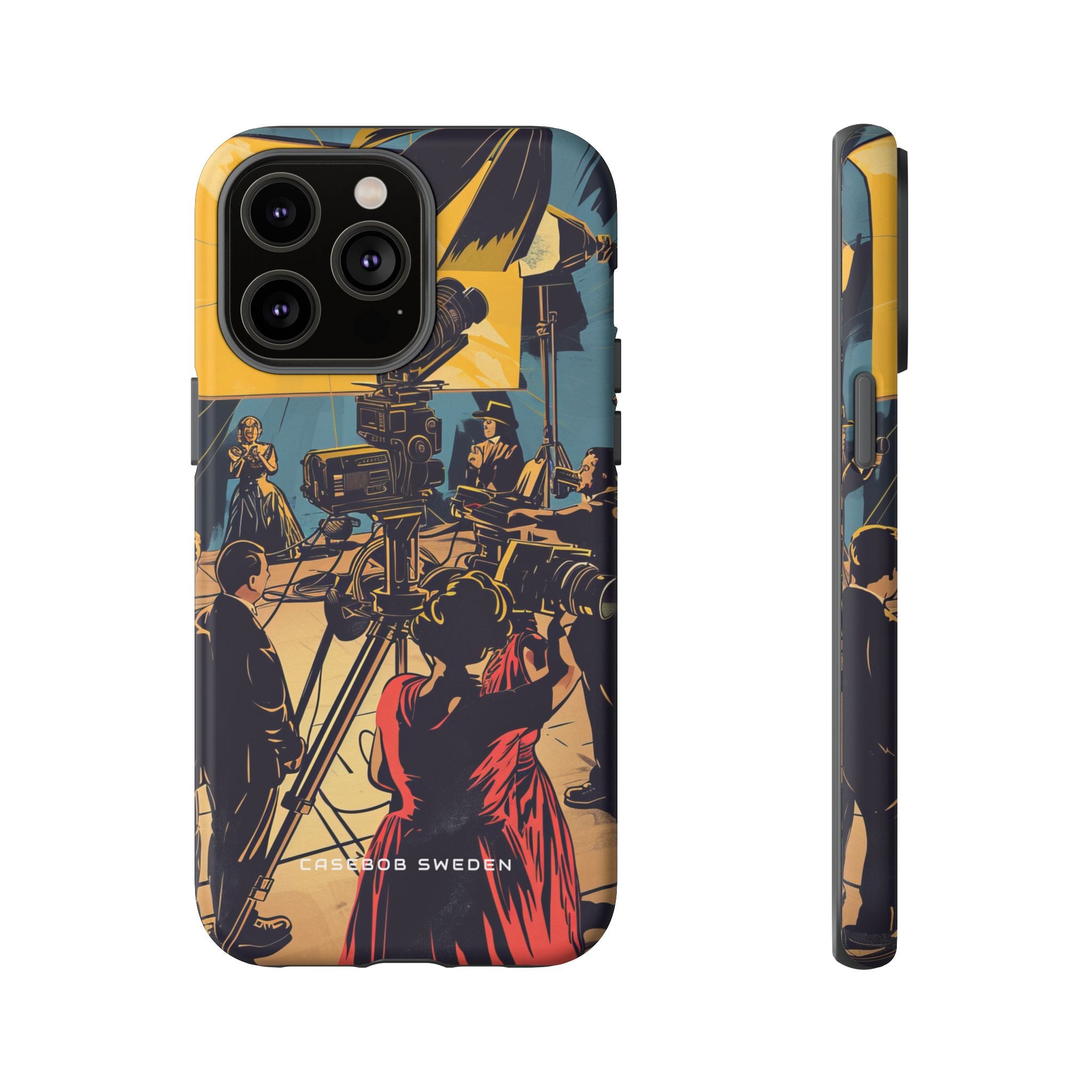 Golden Era Cinematic Spotlight iPhone 14 - Tough Phone Case