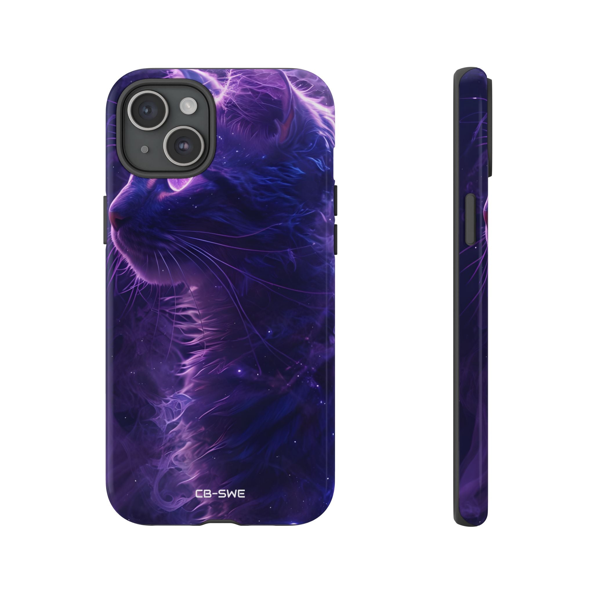 Mystical Starlit Cat - iPhone Case