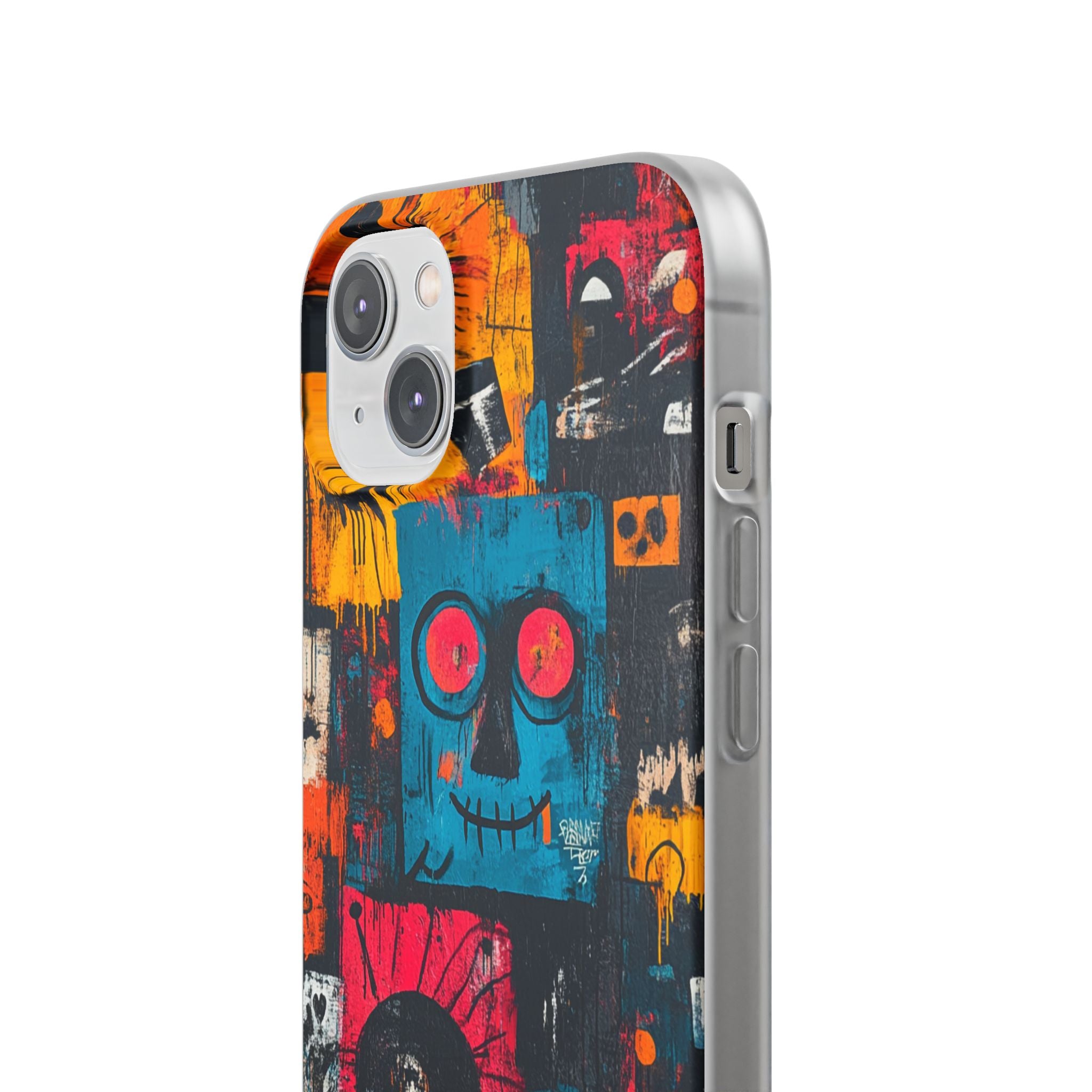 Blue Stitch Smile iPhone 14 Plus Case - Soft