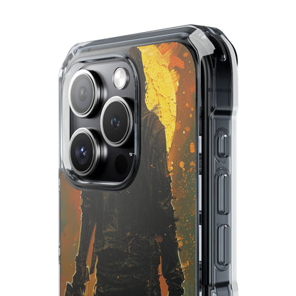 Crimson Fallout Horizon iPhone 15 - Impact Clear+