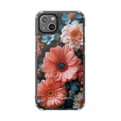 Surreal Floral Harmony iPhone 14 - Clear Impact Phone Case