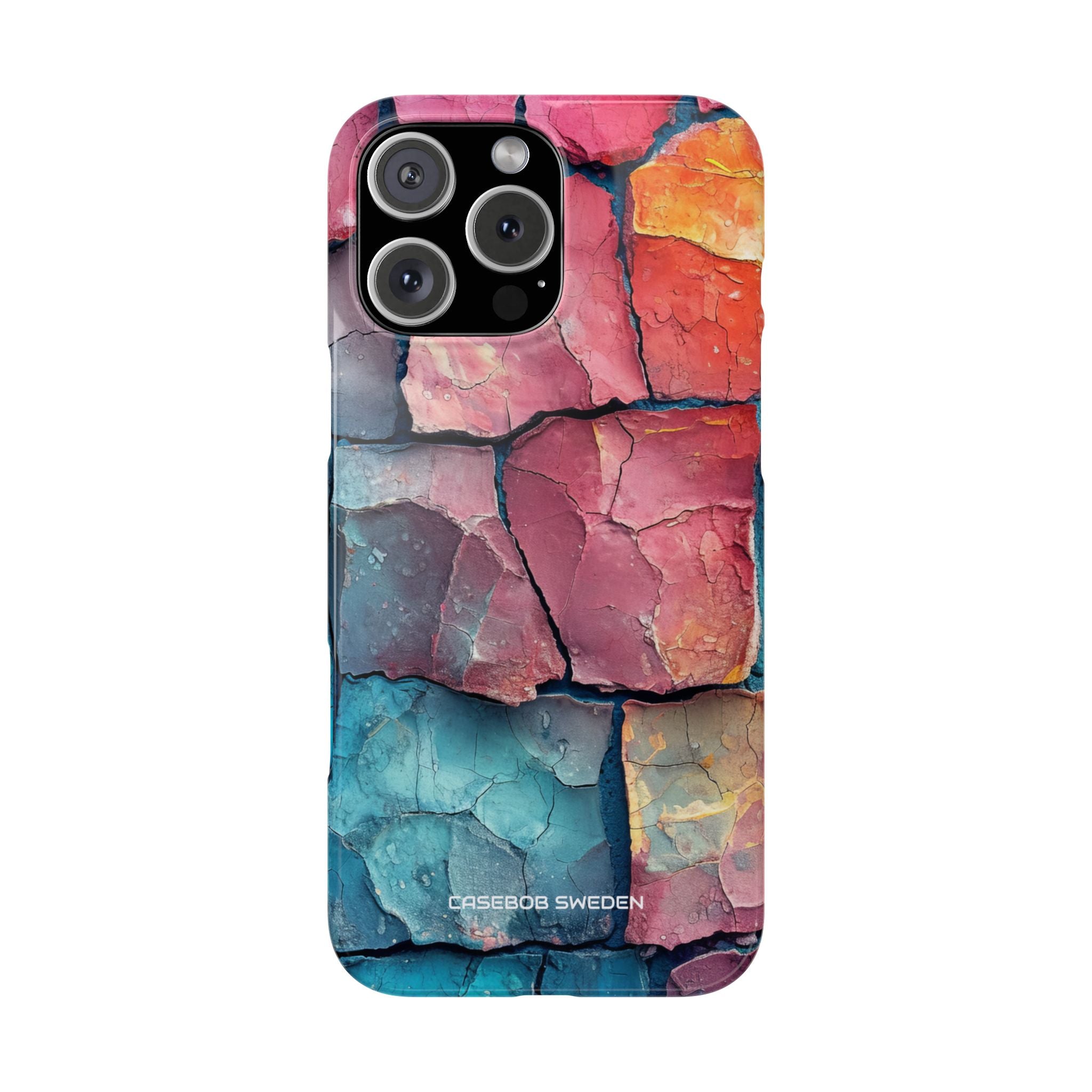 Cracked Earth Mosaic - Slim iPhone 16 Phone Case