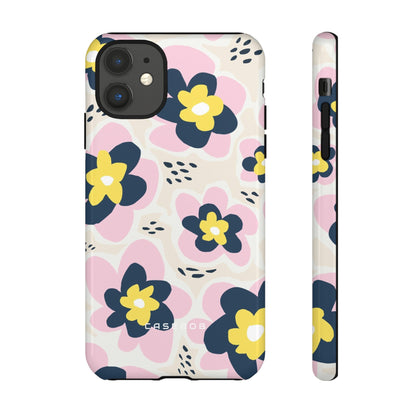 Pink Happy Flower - Protective Phone Case