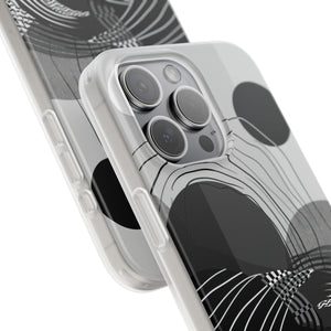 Monochrome Dynamics | Flexible Phone Case for iPhone