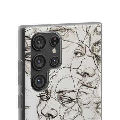 Ethereal Faces | Flexible Phone Case for Samsung Galaxy