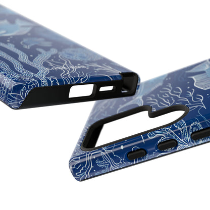 Navy Scale Reef Samsung S24 Ultra Case - Tough