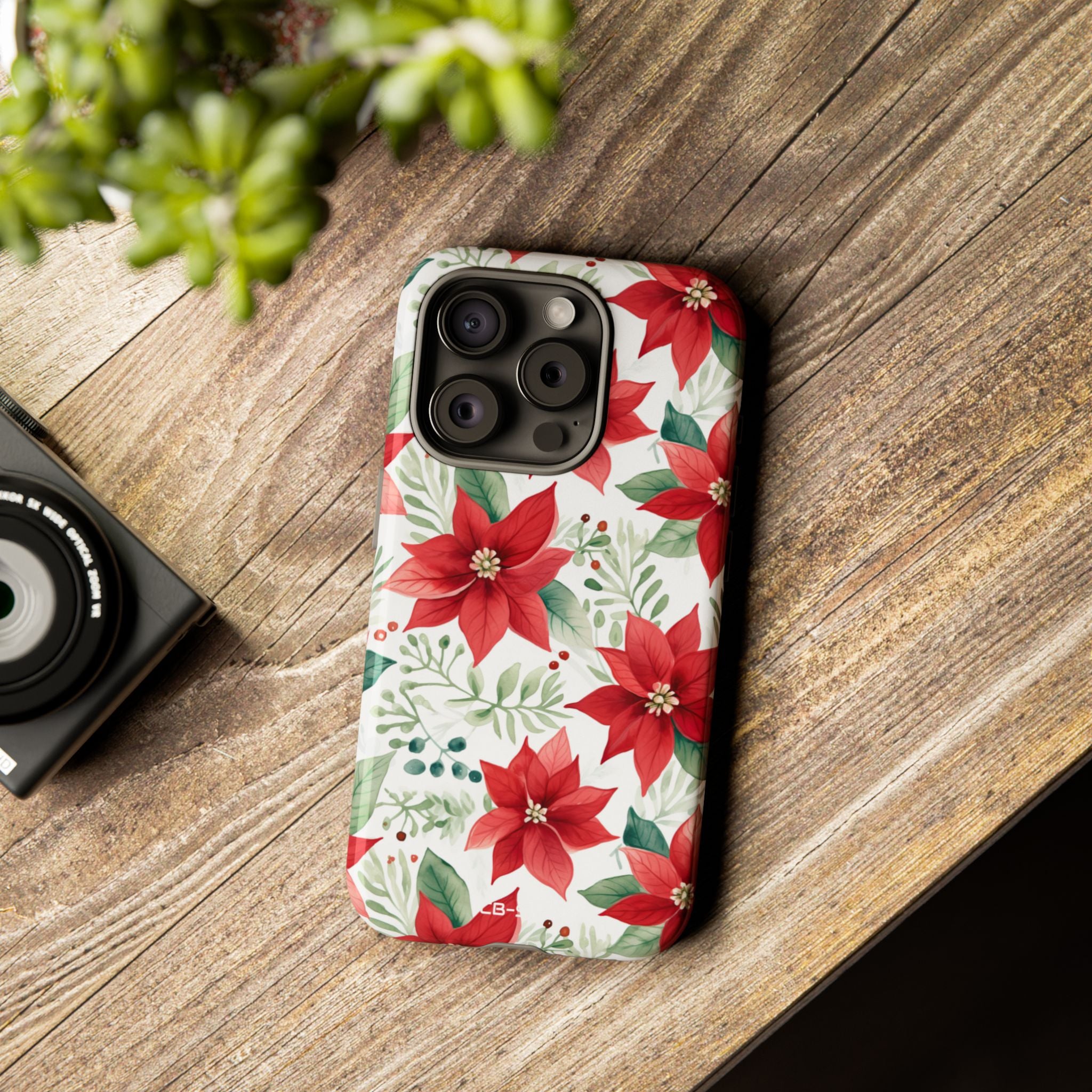 Poinsettias Bloom Bright - iPhone Case