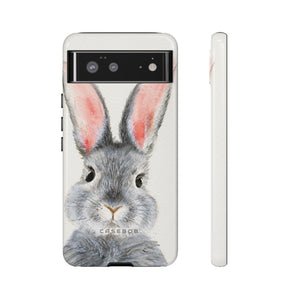 Watercolor of Fluffy Rabbit - Protective Phone Case