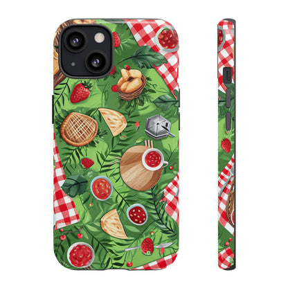 Picnic Love Checkered Bliss - Protective Phone Case