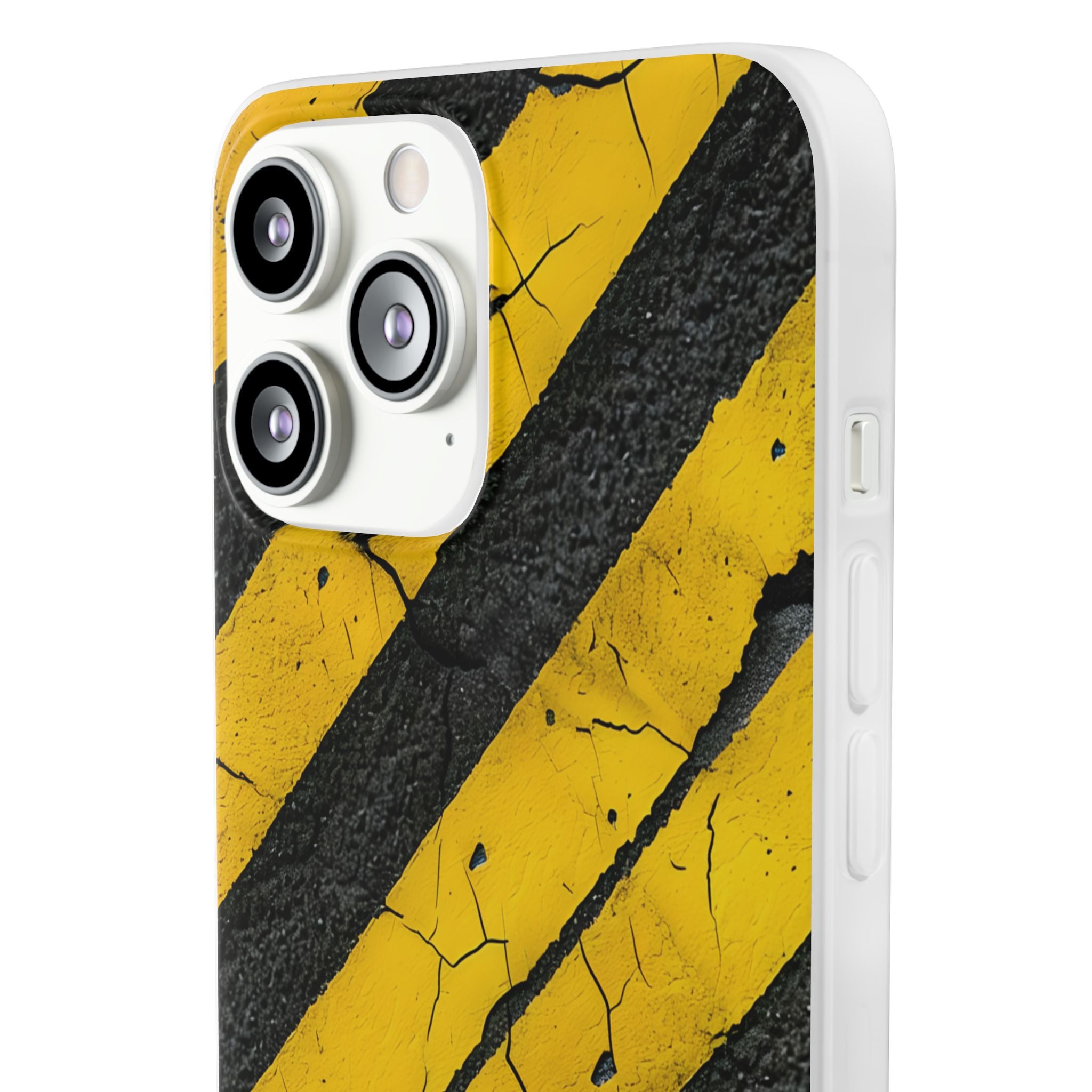 Yellow Stripe Distress iPhone 13 Pro Max - Soft