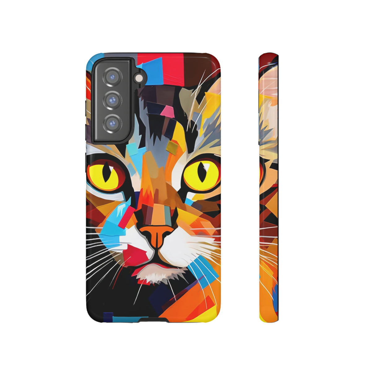 Abstract Kitty Palette Samsung Case (Protective)