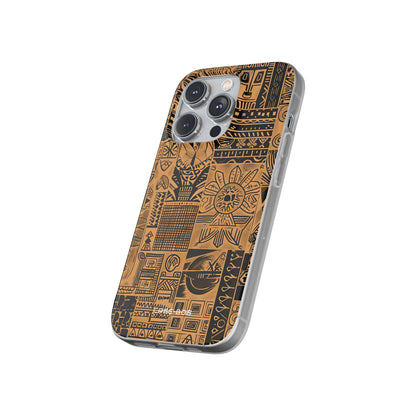 Tribal Faces iPhone 14 Pro Case - Soft