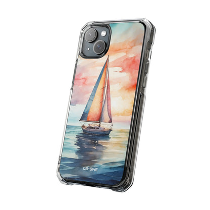 Sailboat Glides Calm iPhone Case - Impact