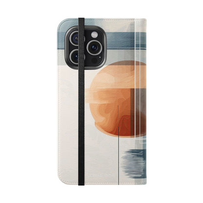 Amber Orbit - iPhone 15 Pro Max Case - Wallet