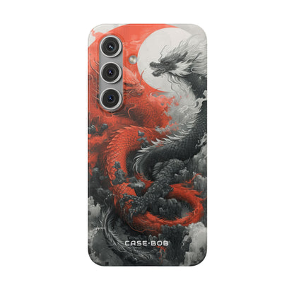 Twin Dragons Crimson Samsung S24 Case - Soft